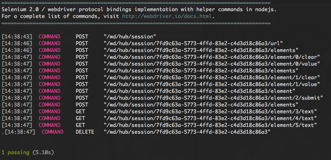 selenium wdio demo